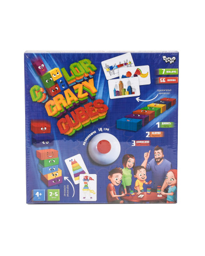 Настільна розважальна гра "Color Crazy Cubes"